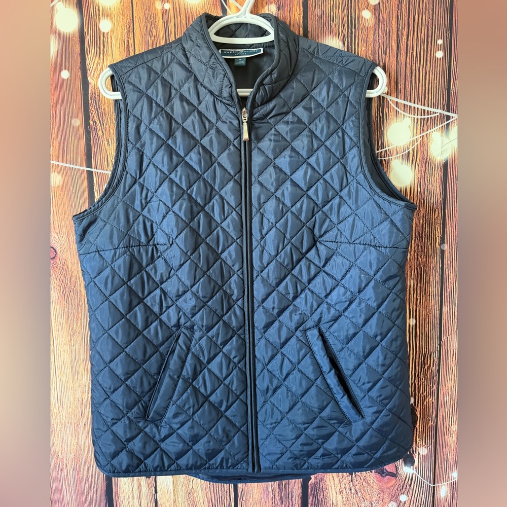Karen Scott Women’s Quilted Navy Vest